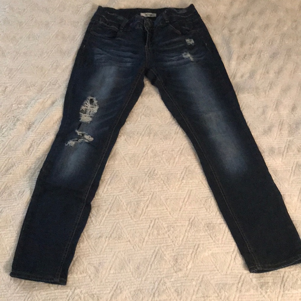 Refuge high waist destroyed skinny jeans